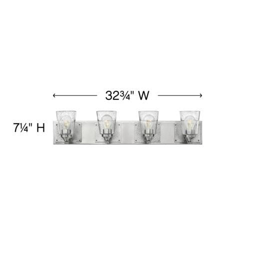 HINKLEY JACKSON Four Light Vanity 51824 Vanity Lights Hinkley   