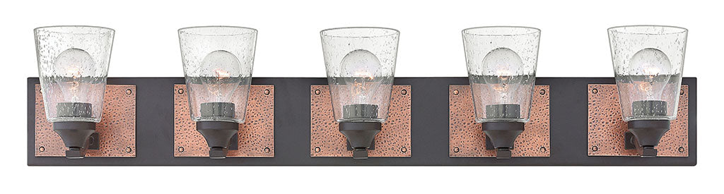 HINKLEY JACKSON Five Light Vanity 51825 Vanity Lights Hinkley Buckeye Bronze  