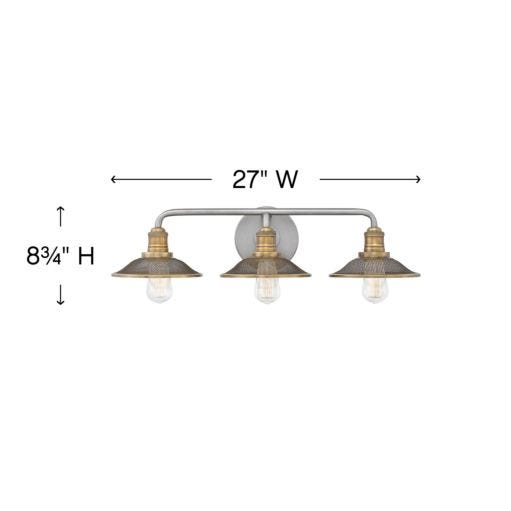 HINKLEY RIGBY Three Light Vanity 5293