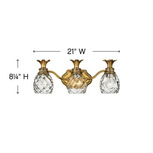 HINKLEY PLANTATION Three Light Vanity 5313