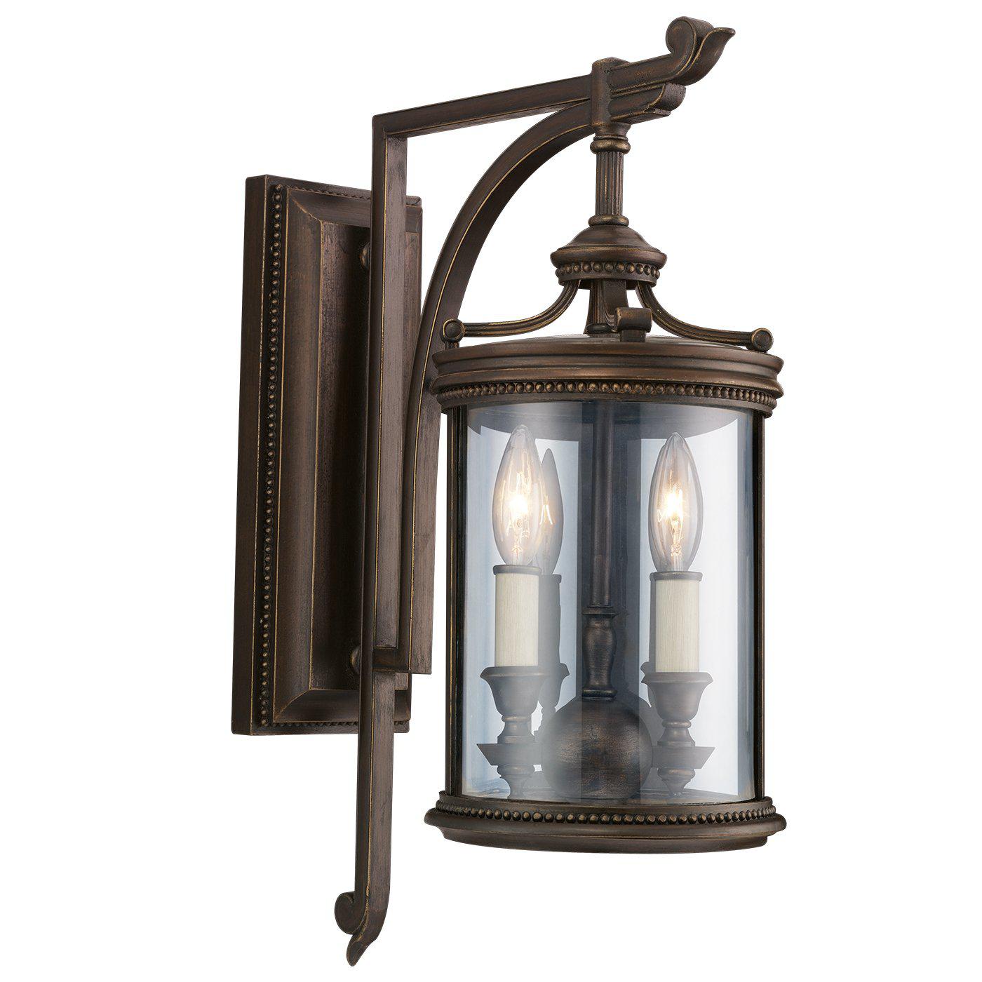 Fine Art Lamps Louvre 22" Outdoor Wall Mount Outdoor l Wall Fine Art Handcrafted Lighting Bronze  