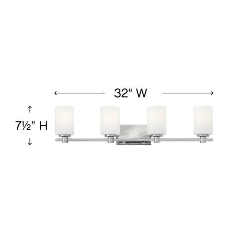 HINKLEY KARLIE Four Light Vanity 54624