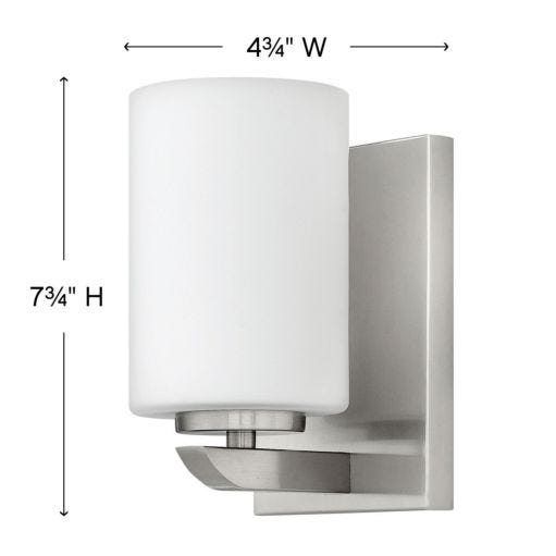 HINKLEY KYRA Single Light Vanity 55020 Wall Light Fixtures Hinkley   