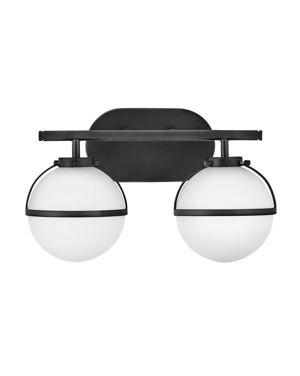 HINKLEY HOLLIS Two Light Vanity 5662 Vanity Lights Hinkley Black  