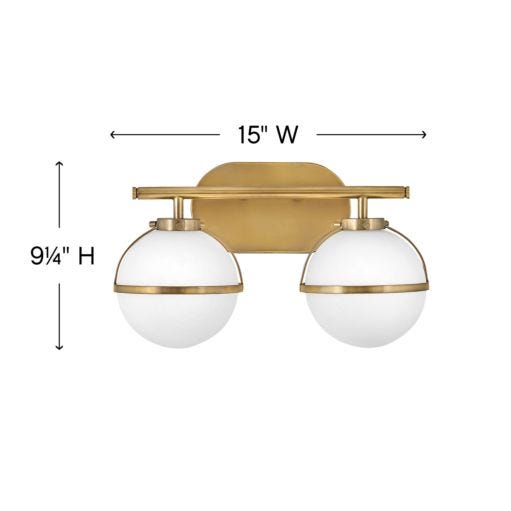 HINKLEY HOLLIS Two Light Vanity 5662