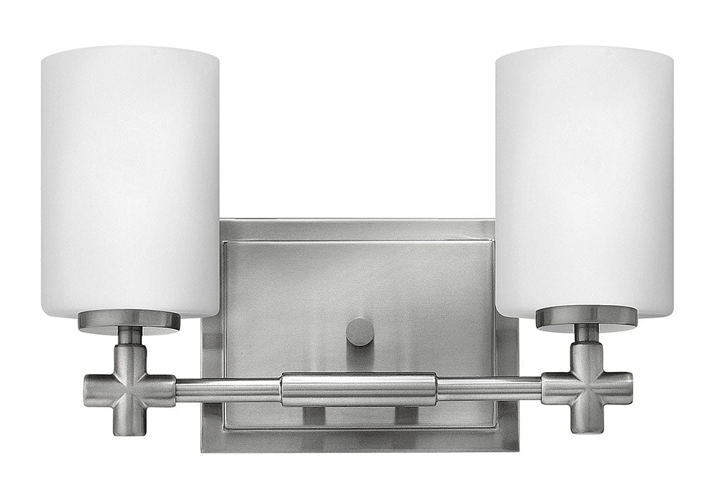 HINKLEY LAUREL Two Light Vanity 57552 Vanity Lights Hinkley Brushed Nickel  