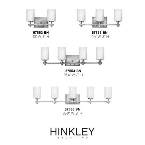 HINKLEY LAUREL Single Light Vanity 57550 Vanity Lights Hinkley   