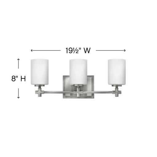 HINKLEY LAUREL Three Light Vanity 57553