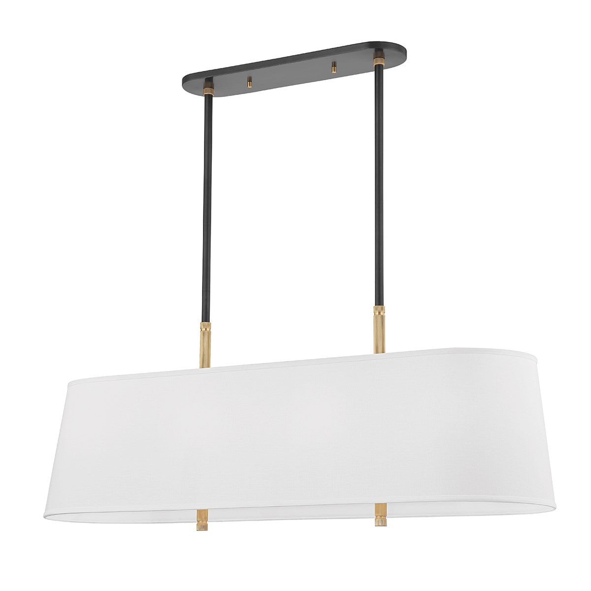 BOWERY - 8 LIGHT ISLAND LIGHT Linear Suspension Light Hudson Valley Lighting Aged Old Bronze  