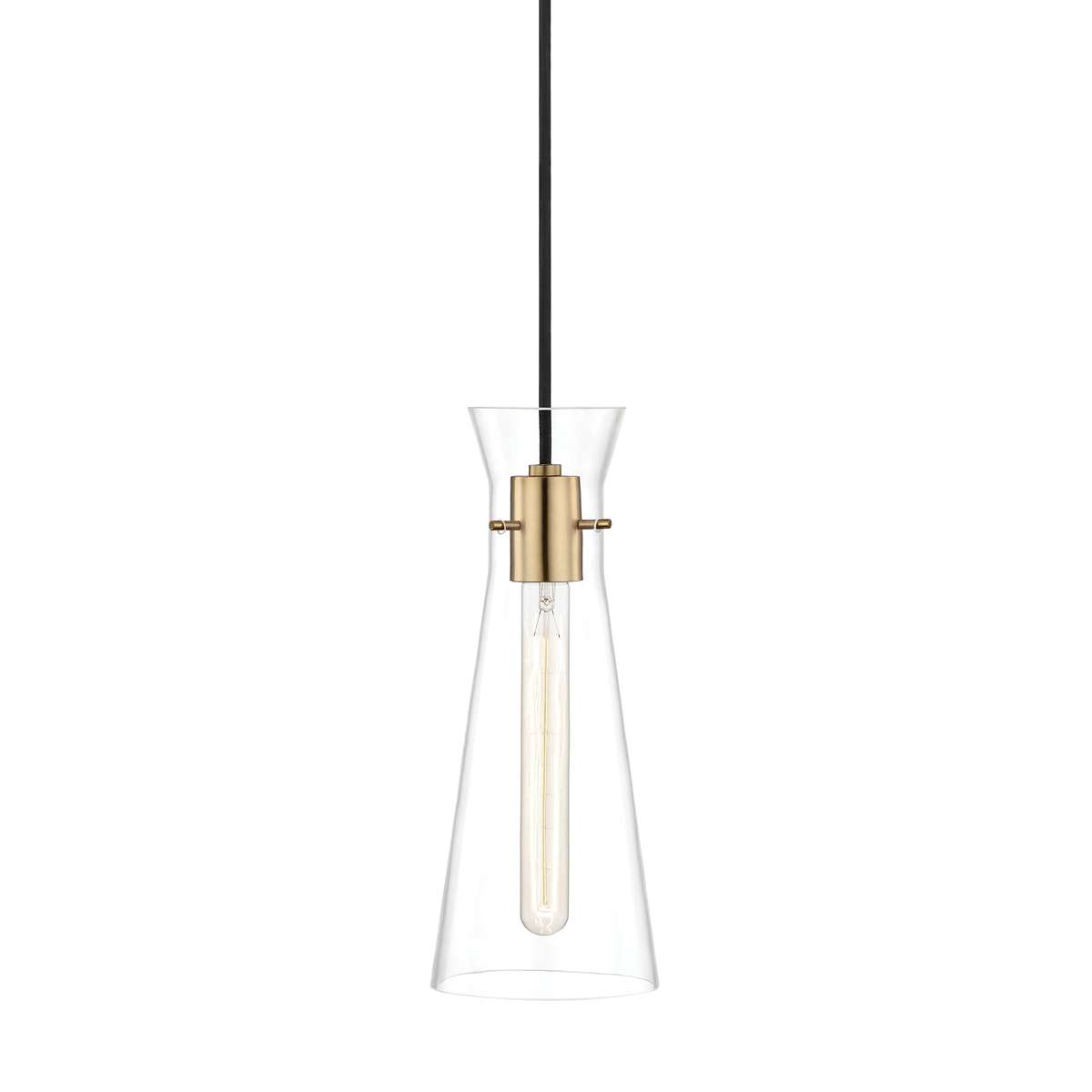 Hudson Valley Lighting Anya 1 Light Pendant H112701 Mini Pendant Mitzi Aged Brass  