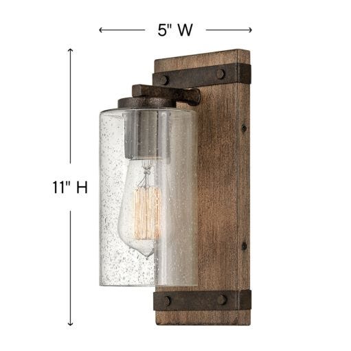 HINKLEY SAWYER Single Light Vanity 5940 Wall Light Fixtures Hinkley   