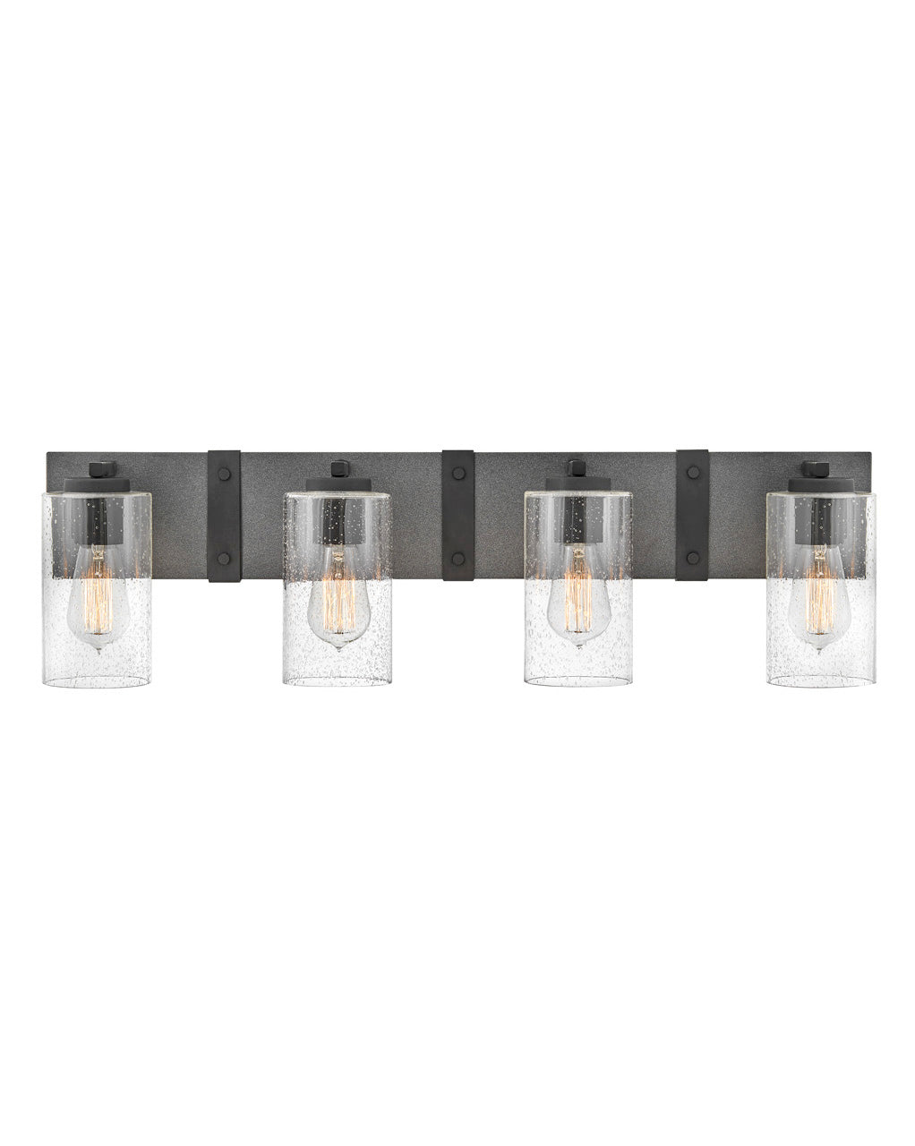 HINKLEY SAWYER Four Light Vanity 5944 Vanity Lights Hinkley Aged Zinc  