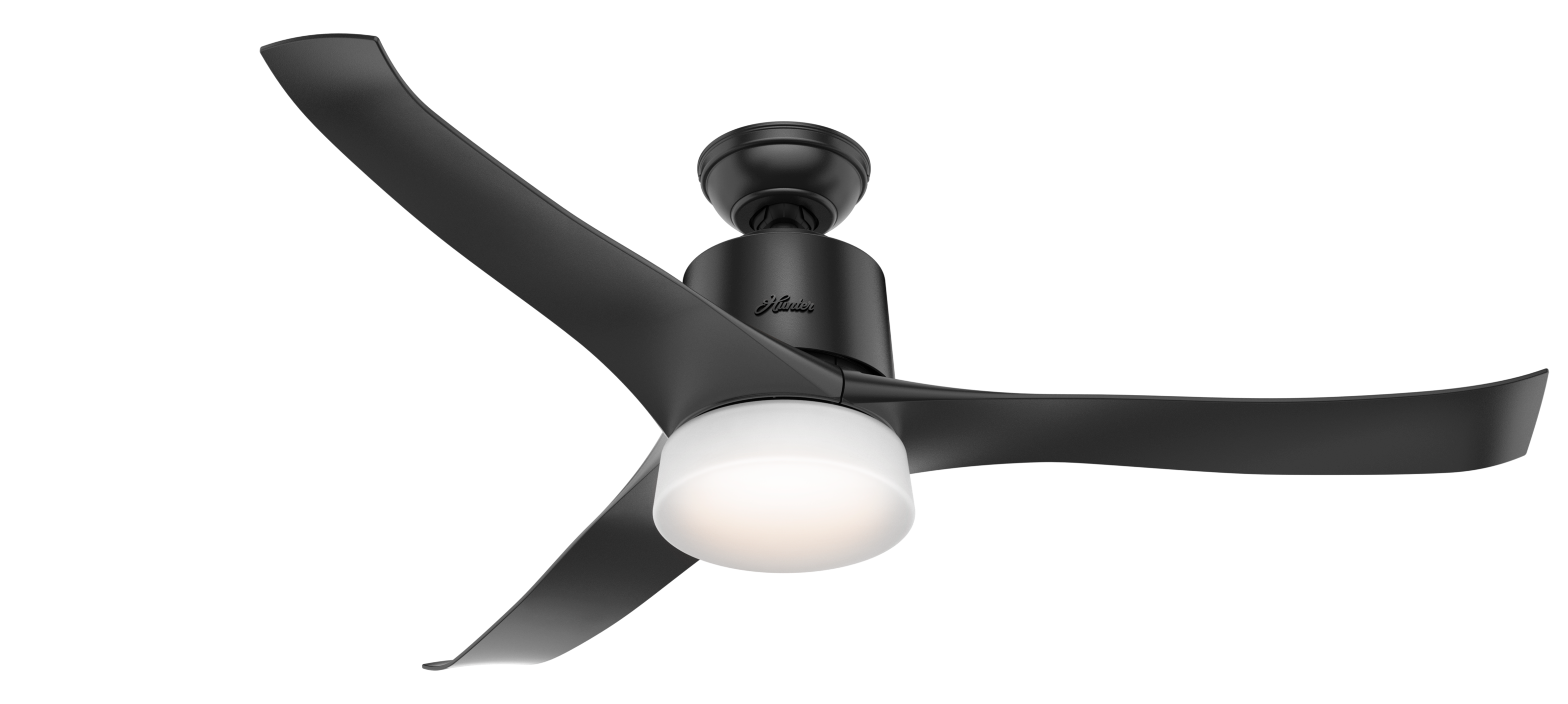 Hunter 54 inch Wi-Fi Symphony Ceiling Fan with LED Light Kit and Handheld Remote Indoor Ceiling Fans Hunter   