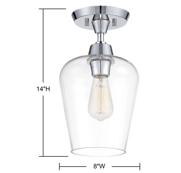 Savoy House Octave 1 Light Semi-Flush