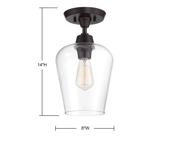 Savoy House Octave 1 Light Semi-Flush