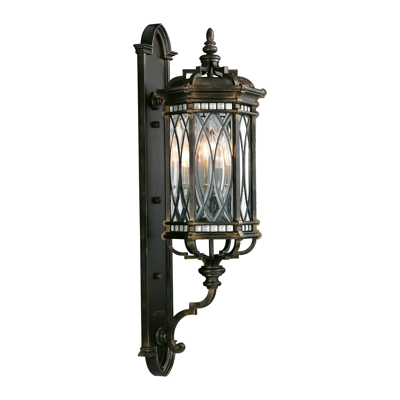 Fine Art Warwickshire Outdoor Wall Mount Outdoor l Wall Fine Art Handcrafted Lighting Black 13x41 