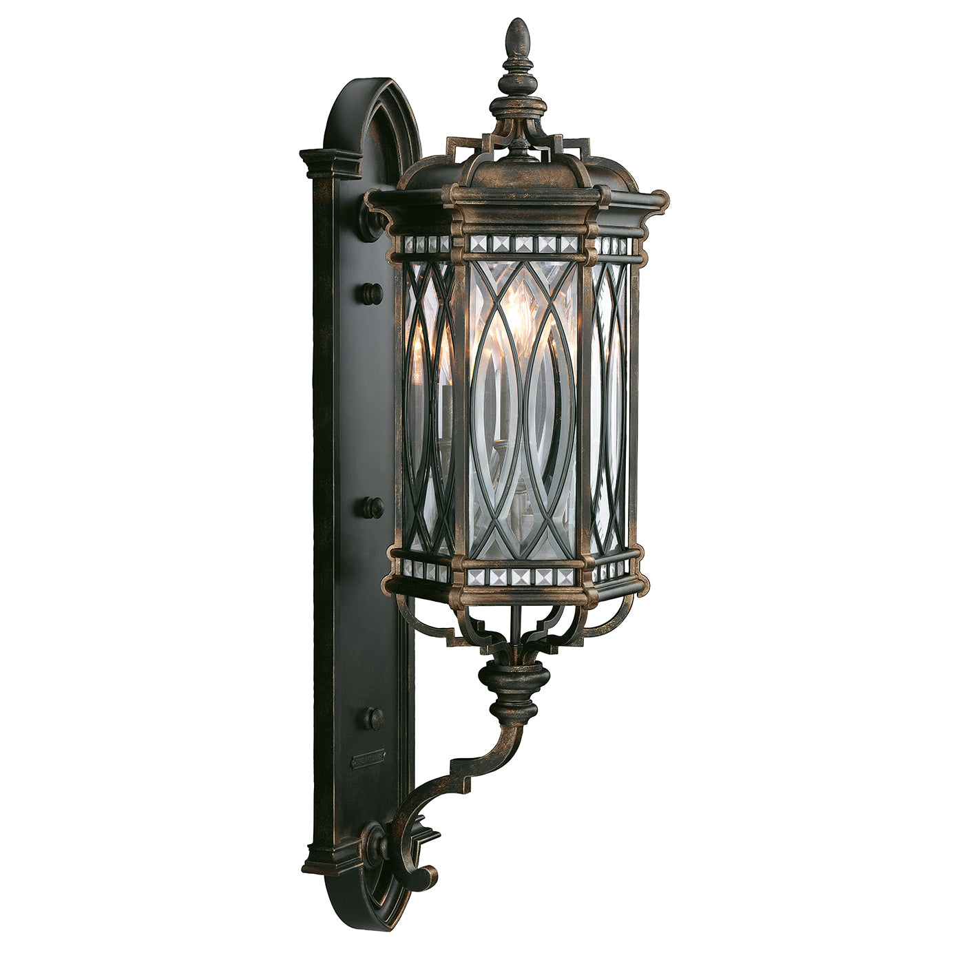 Fine Art Warwickshire Outdoor Wall Mount Outdoor l Wall Fine Art Handcrafted Lighting Black 11x33 