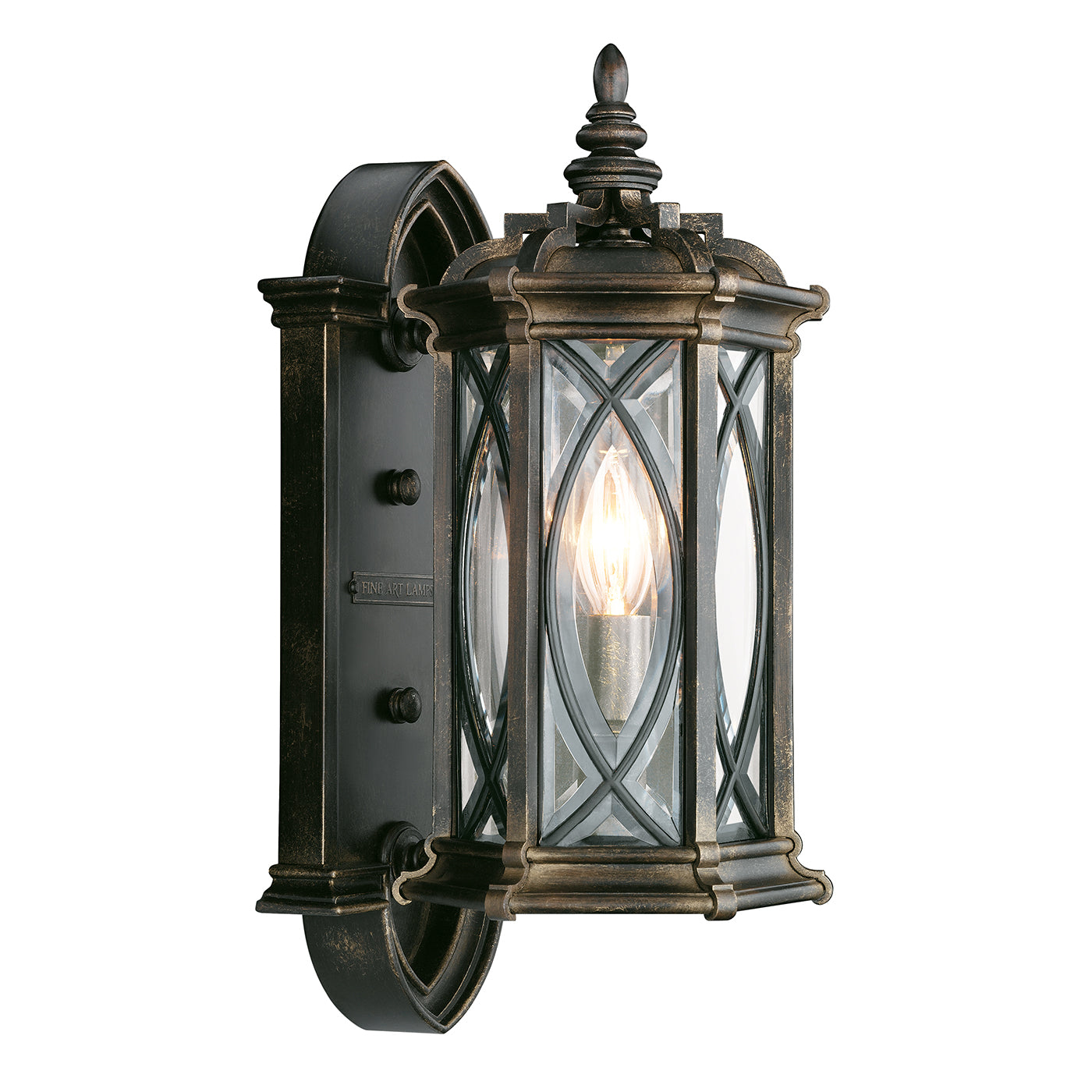 Fine Art Warwickshire Outdoor Wall Mount Outdoor Wall Lights Fine Art Handcrafted Lighting Black 7x16 