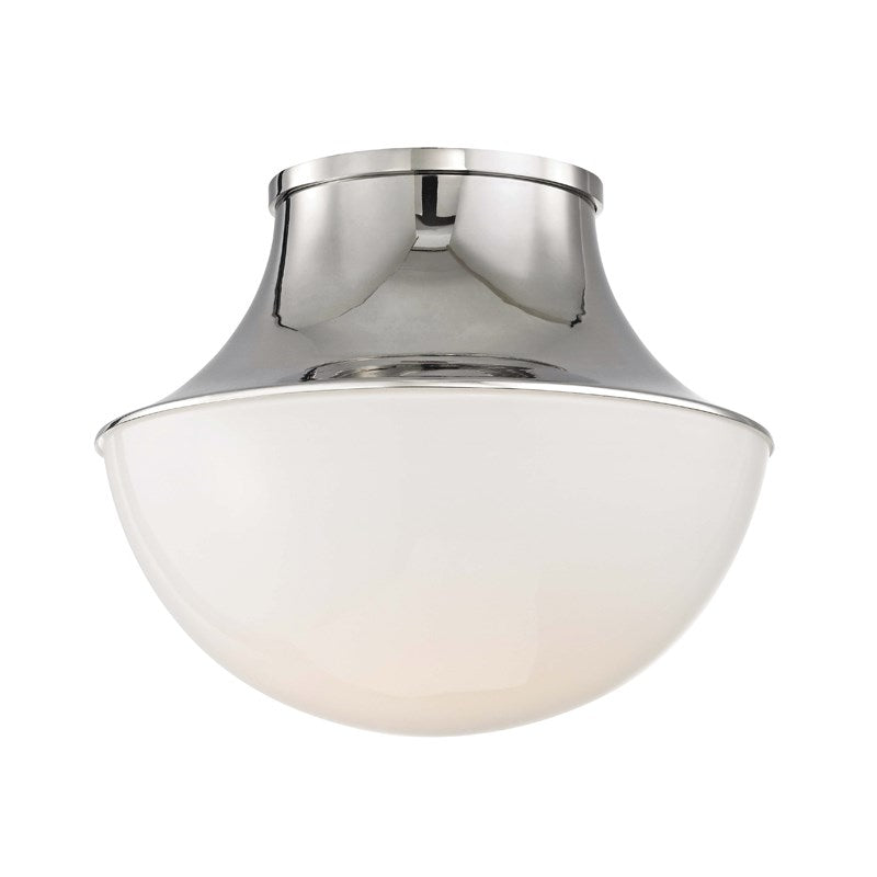 LETTIE - SMALL LED FLUSH MOUNT Flush Mount Ceiling Light Hudson Valley Lighting Polished Nickel  