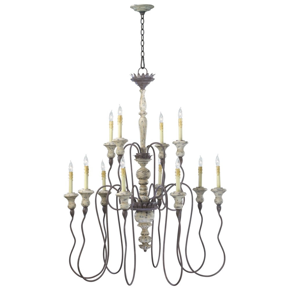 Cyan Design 6513-12-43 Provence 12lt Chandlr-chs Chandeliers Cyan Design Carriage House  