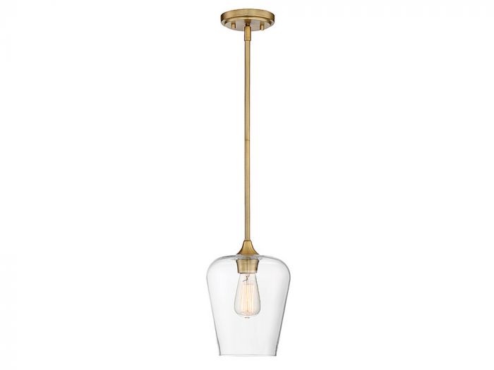 Savoy House Octave 1 Light Mini Pendant Mini Pendant Savoy House Warm Brass  