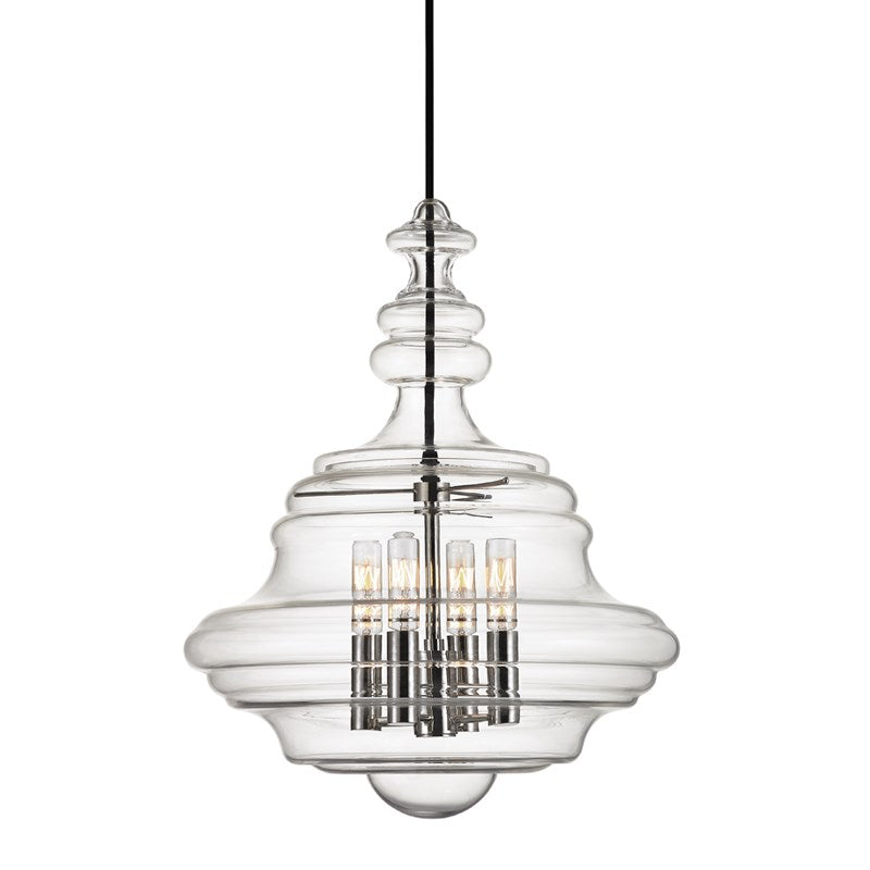 Washington - 4 LIGHT SMALL PENDANT Ceiling Lanterns Hudson Valley Lighting Polished Nickel  