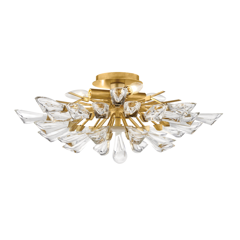 Hudson Valley 4 LIGHT SEMI FLUSH 7223 Flush Mount Ceiling Light Hudson Valley Lighting Gold  