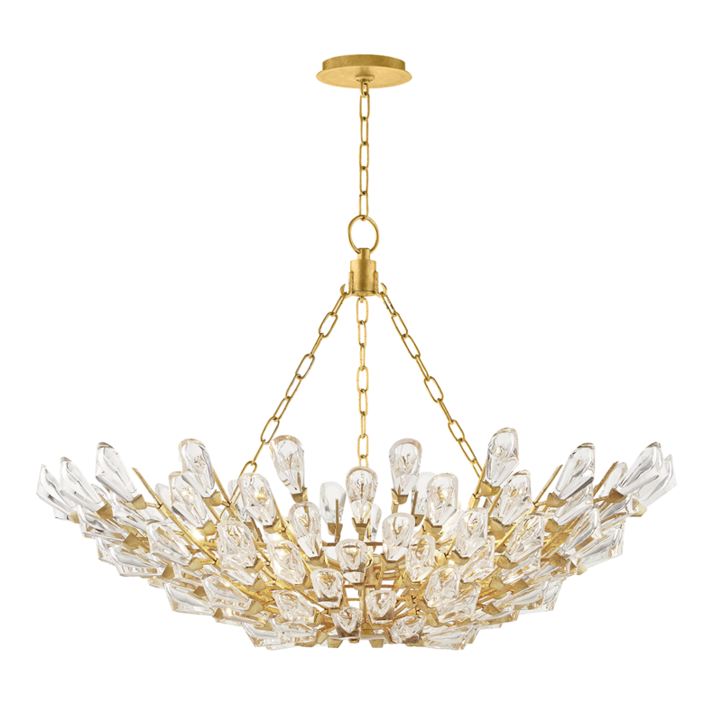 Hudson Valley 10 LIGHT Tulip CHANDELIER 7240 Chandeliers Hudson Valley Lighting Gold  