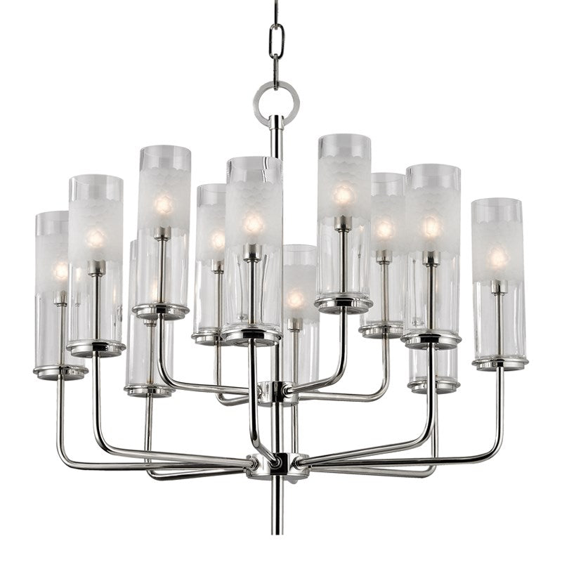 Wentworth - 12 LIGHT CHANDELIER Chandeliers Hudson Valley Lighting Polished Nickel  