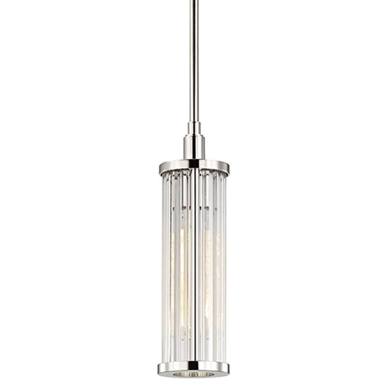 MARLEY - 1 LIGHT PENDANT Pendant Hudson Valley Lighting Polished Nickel  