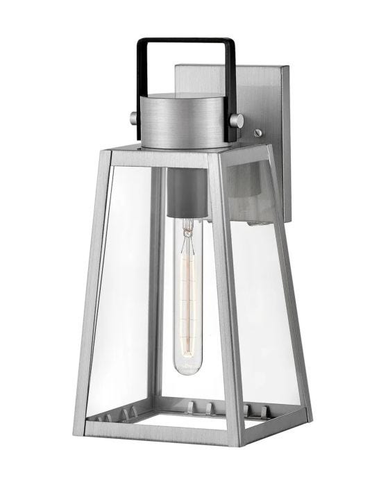 Lark HUGH Small Wall Mount Lantern L82000 Outdoor l Wall Lark Antique Brushed Aluminum  