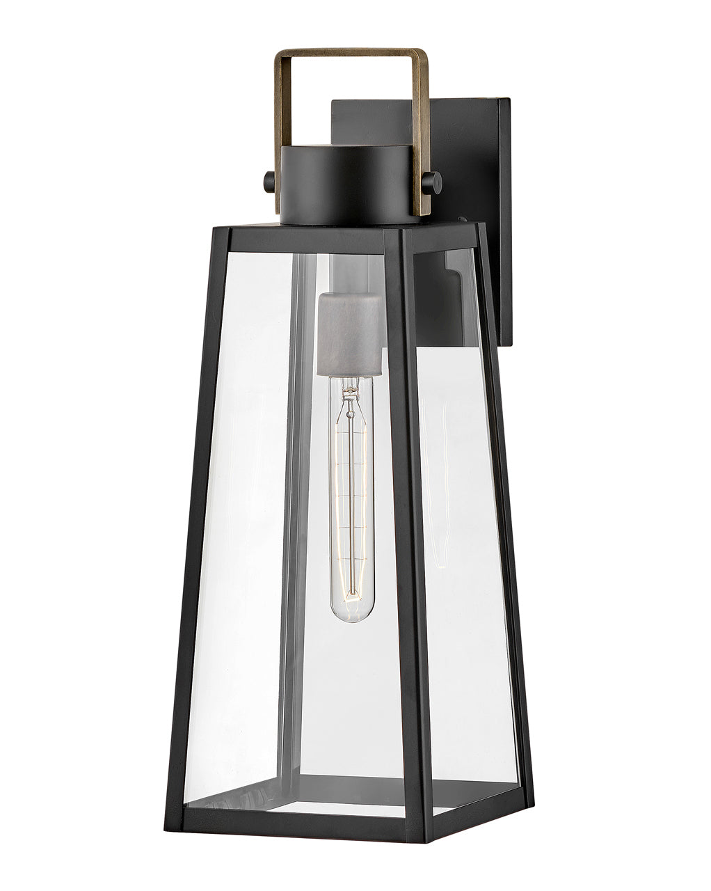 Lark HUGH Medium Wall Mount Lantern L82004 Outdoor Wall Lights Lark Black  