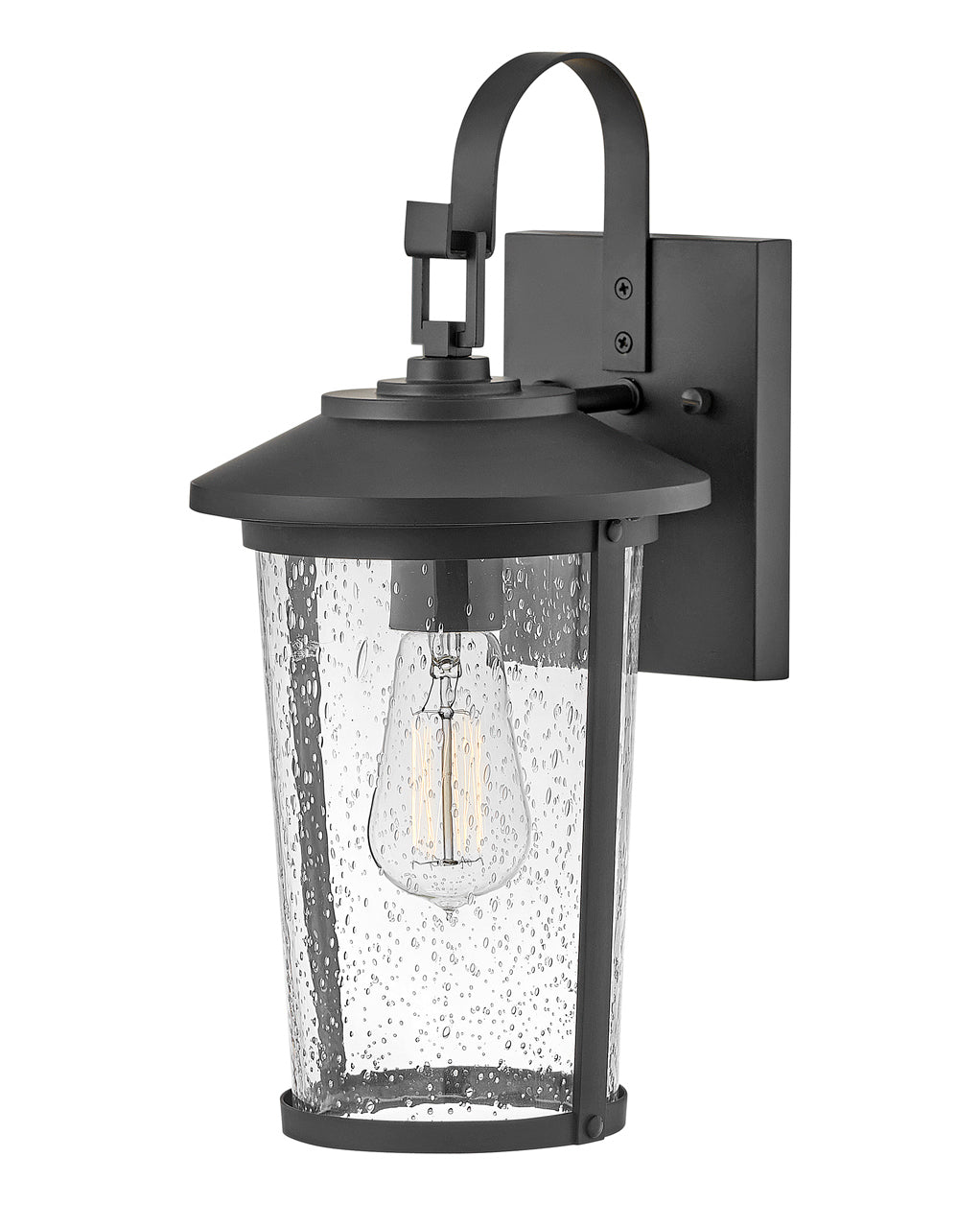 Lark BANKS Small Wall Mount Lantern L82020 Outdoor Wall Lights Lark Black  