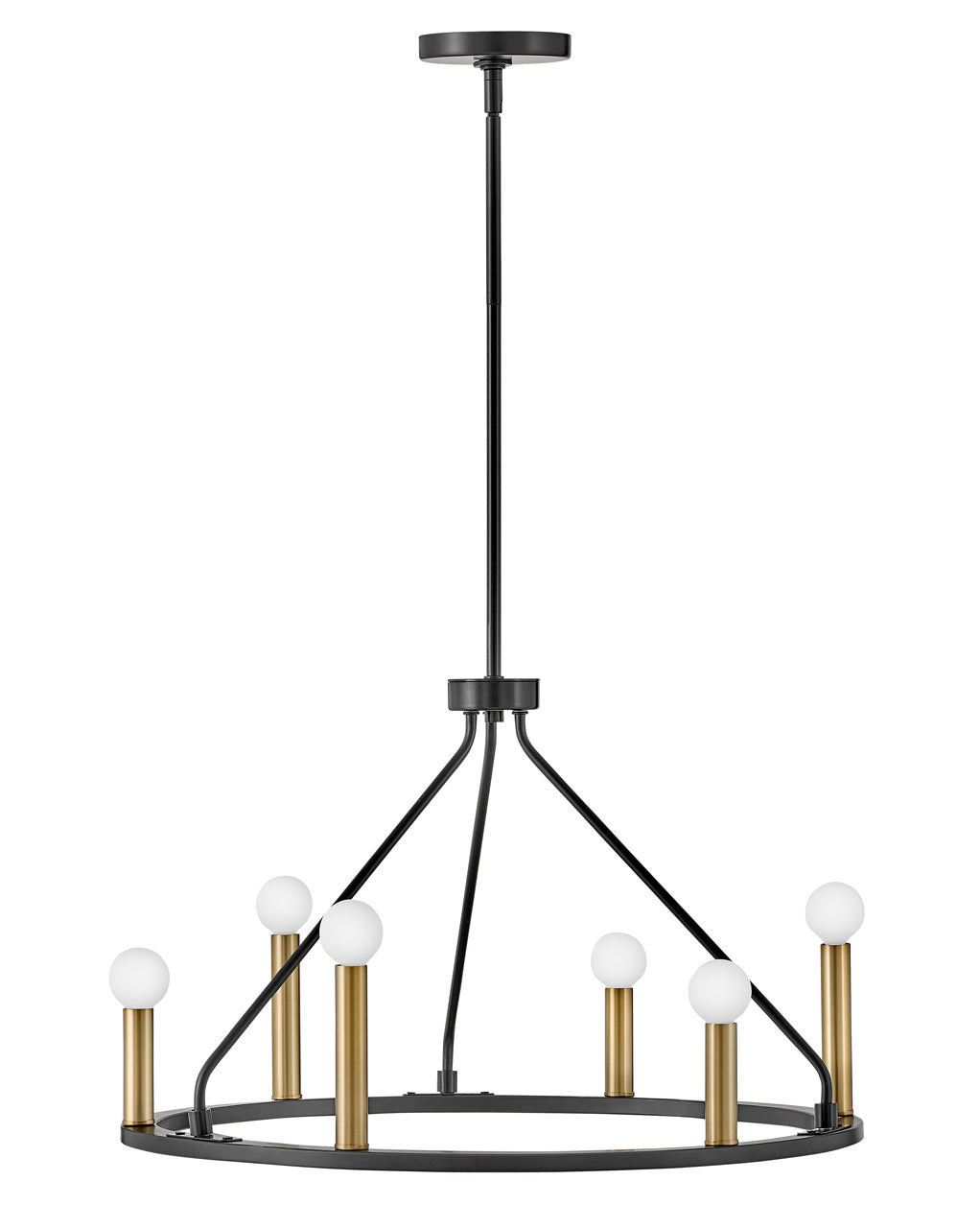 Lark LAZLO Small Single Tier L83155 Chandelier Lark Black  