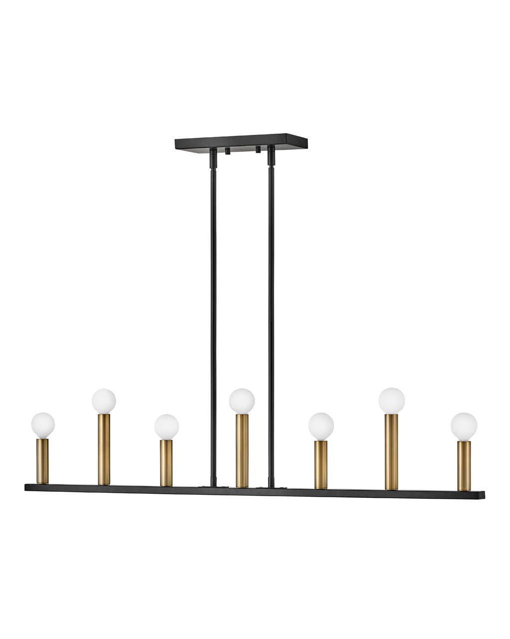 Lark LAZLO Seven Light Linear L83156 Chandelier Lark Black  