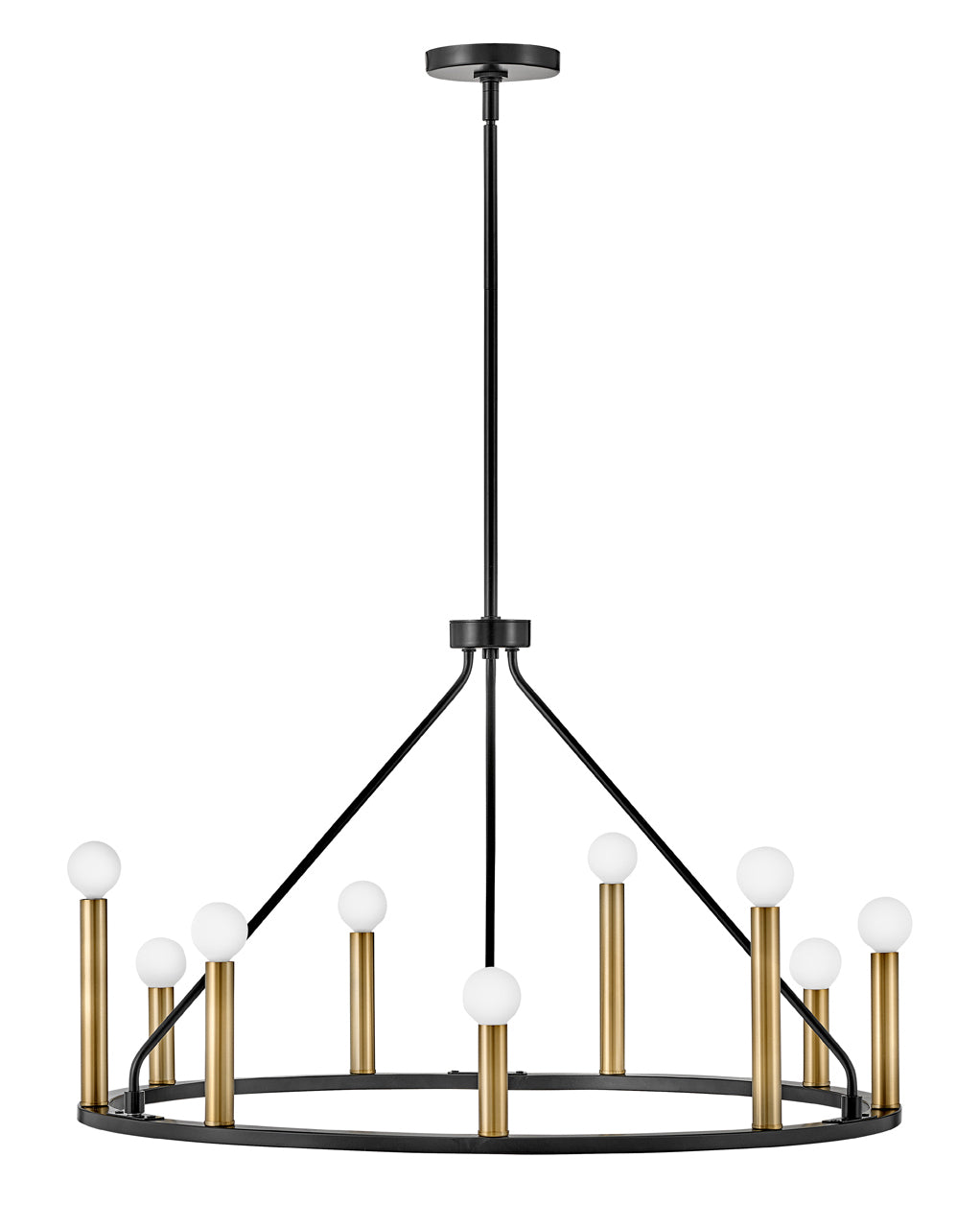 Lark LAZLO Medium Single Tier L83158 Chandelier Lark Black  