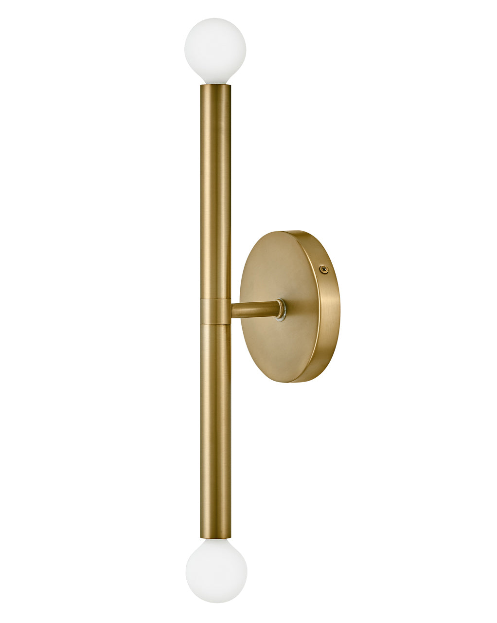 Lark MILLIE Two Light Tall Sconce L83192 Wall Light Fixtures Lark Lacquered Brass  