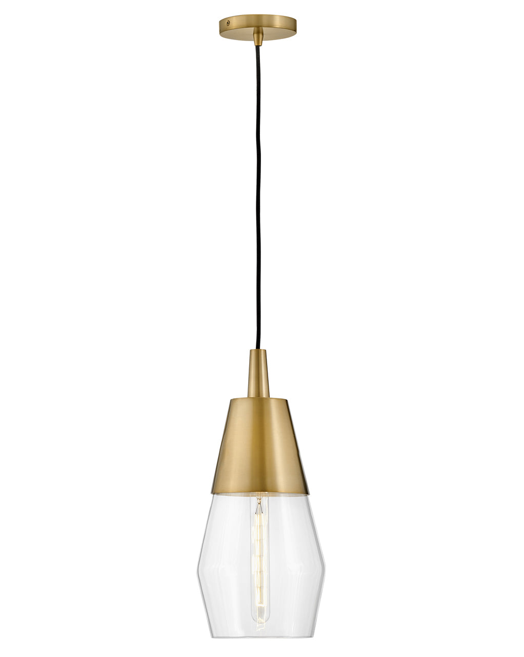 Lark LIVIE Single Light Pendant L83397 Mini Pendant Lark Lacquered Brass  