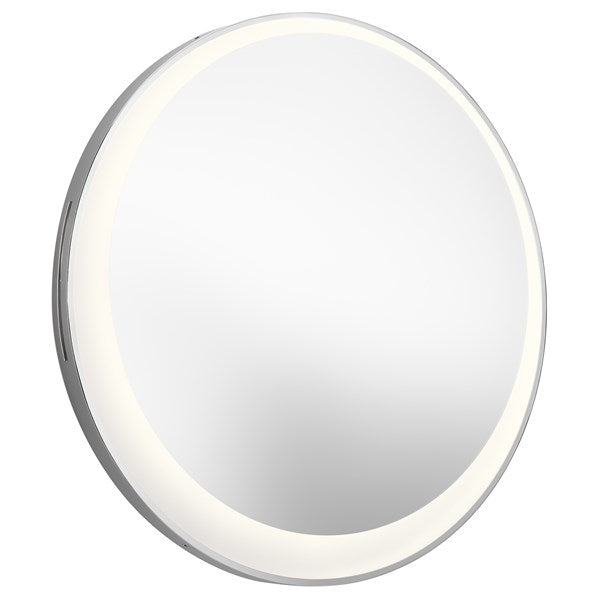 Kichler Offset Round Lighted Mirror 84077 Mirrors Kichler Chrome  