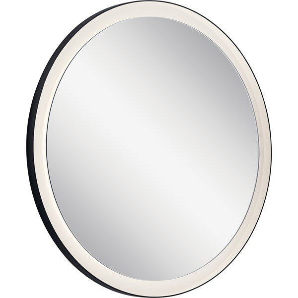 Kichler Ryame Round Lighted Mirror 84169 Mirror Kichler Matte Black  