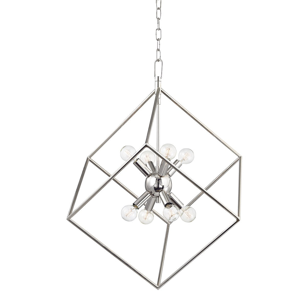 Roundout - 8 LIGHT PENDANT Pendants Hudson Valley Lighting Polished Nickel  