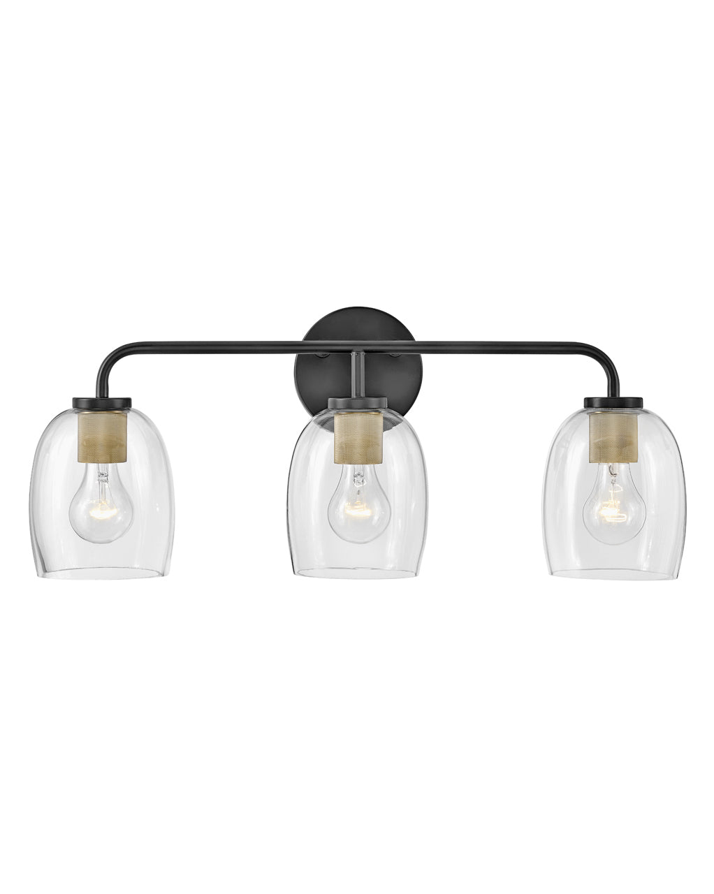 Lark PERCY Three Light Vanity L85013 Bath Vanity Light Lark Black  