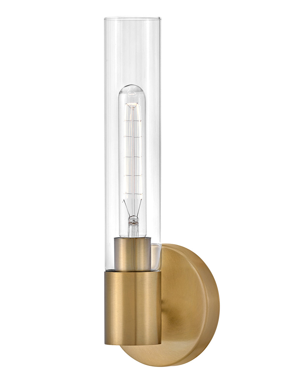 Lark SHEA Single Light Vanity L85400 Vanity Lights Lark Lacquered Brass  