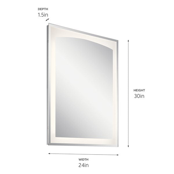 Kichler Tyan™ 30" LED Vanity Mirror with Etched Glass 86006 Mirrors Kichler   