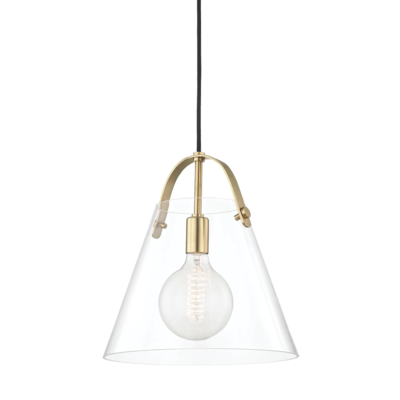 Hudson Valley Lighting Karin 1 Light Large Pendant H162701L Mini Pendant Mitzi Aged Brass  