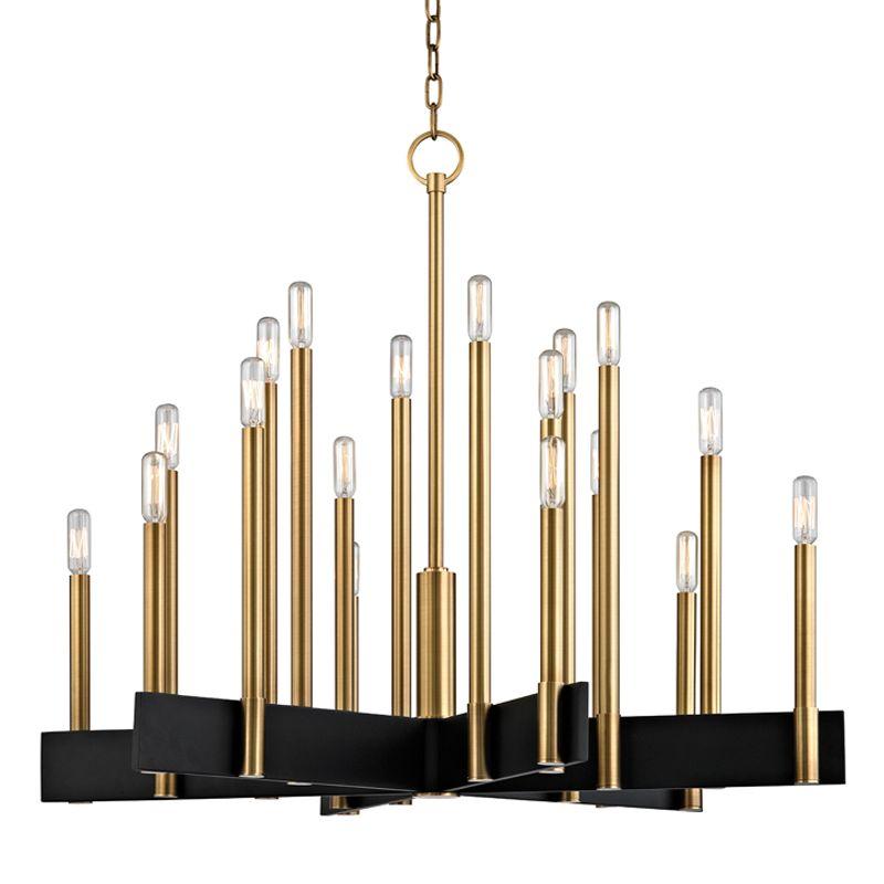 Hudson Valley 18 LIGHT CHANDELIER 8834 Chandeliers Hudson Valley Lighting Brass  