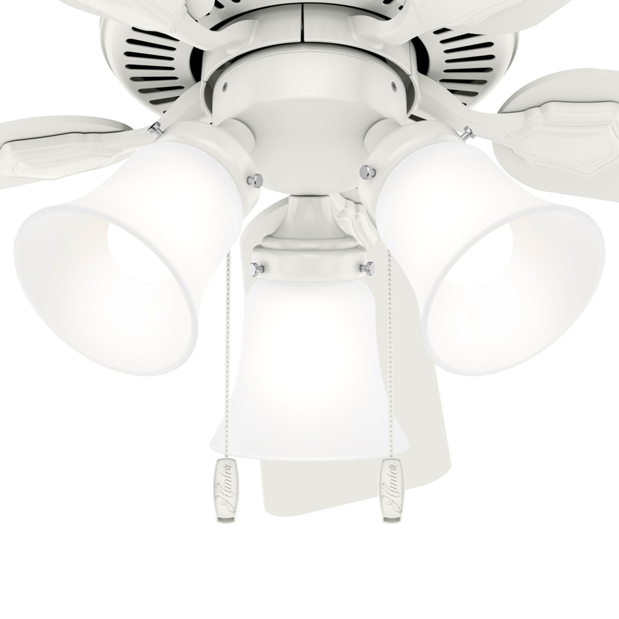 Hunter 44 inch Swanson Ceiling Fan with LED Light Kit and Pull Chain Indoor Ceiling Fans Hunter   