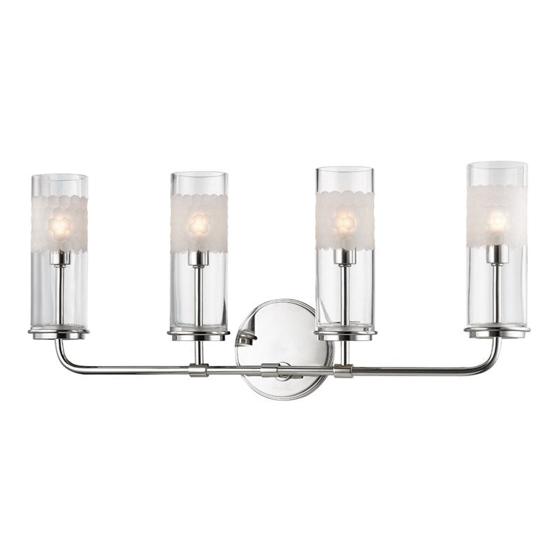 Wentworth - 4 LIGHT WALL SCONCE Wall Sconces Hudson Valley Lighting Polished Nickel  