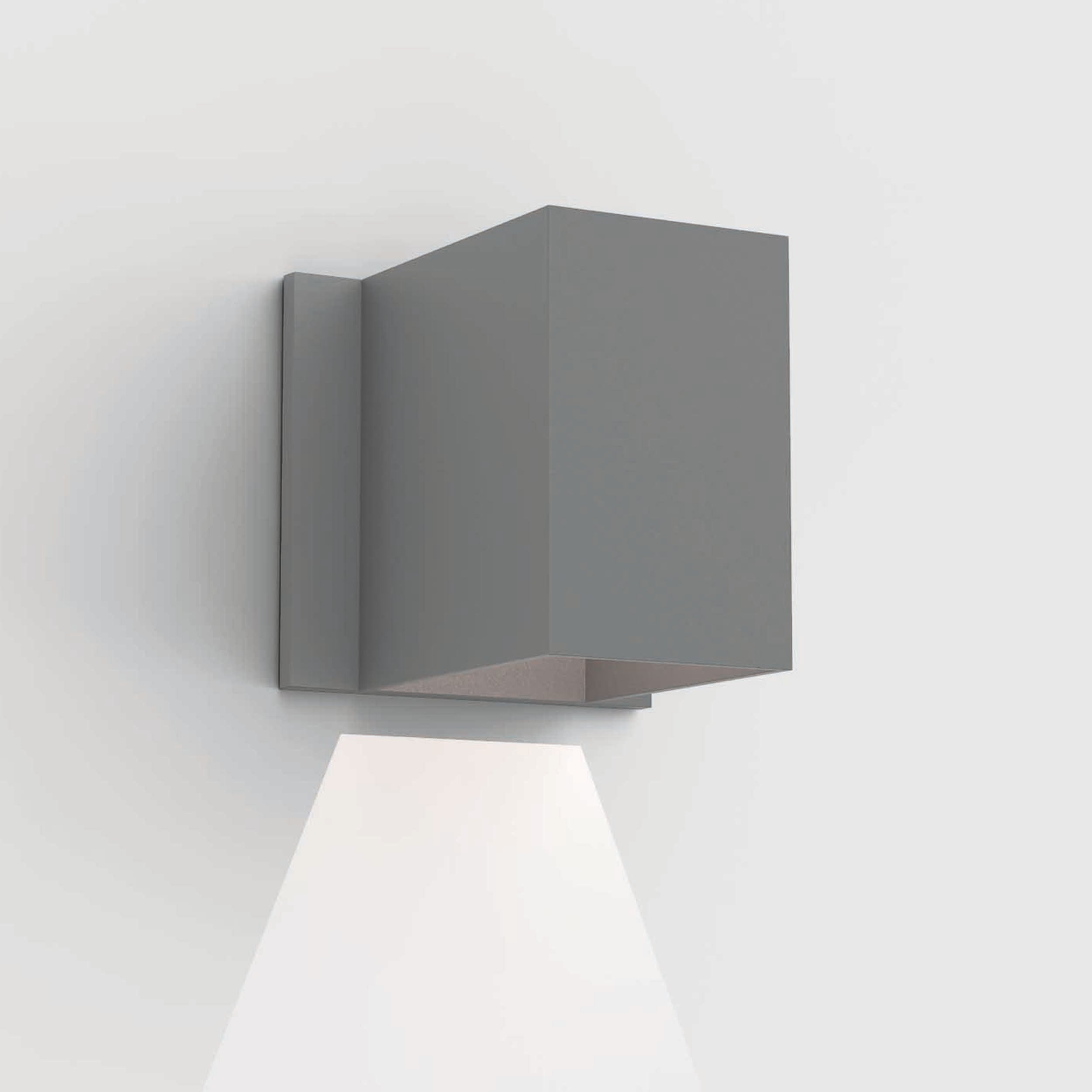 Astro Lighting Oslo Wall Sconces Astro Lighting 4.17x4.33x4.33 Textured Grey Yes (Integral), High Power LED