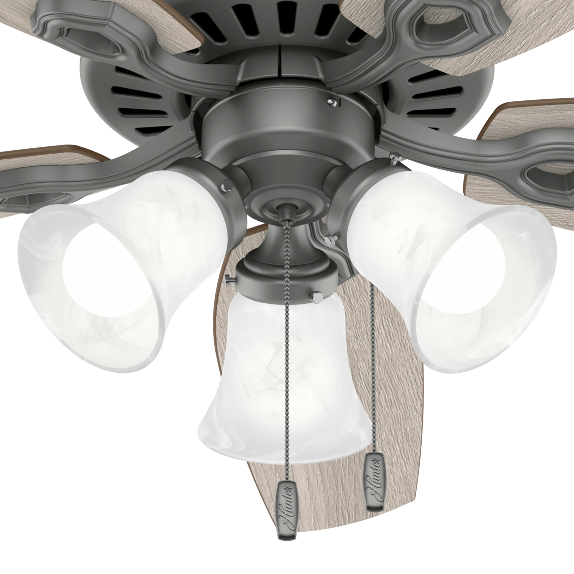 Hunter 52 inch Builder Ceiling Fan with LED Light Kit and Pull Chain Ceiling Fan Hunter   